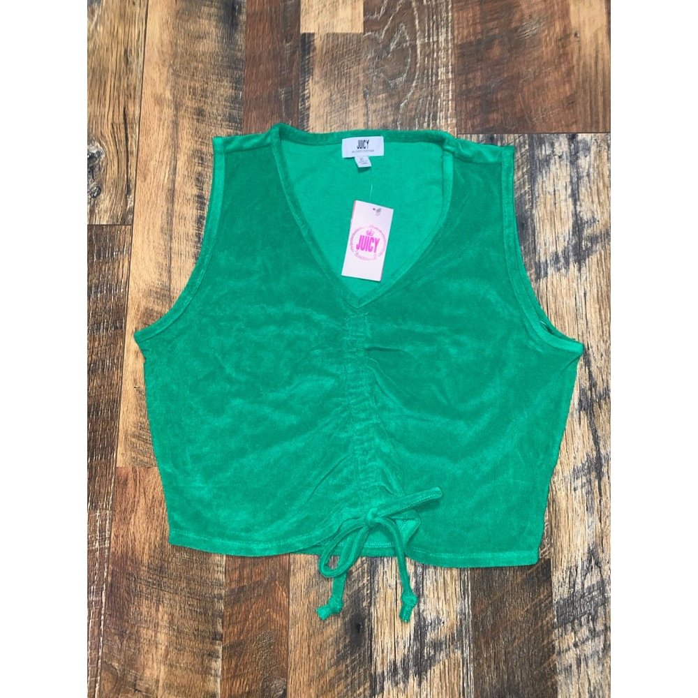 NWT Juicy Courture Terry knit cropped‎ top